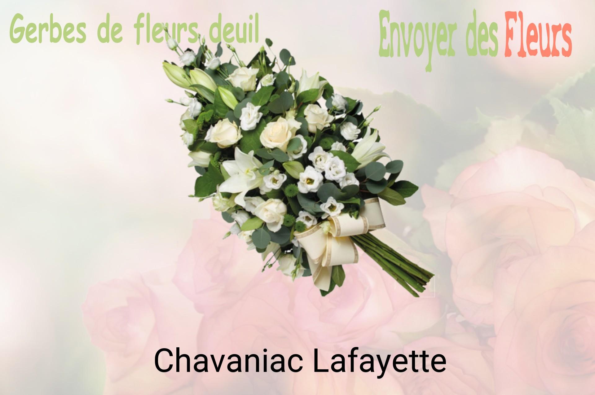 Gerbe de fleurs de deuil livrée à Chavaniac-Lafayette